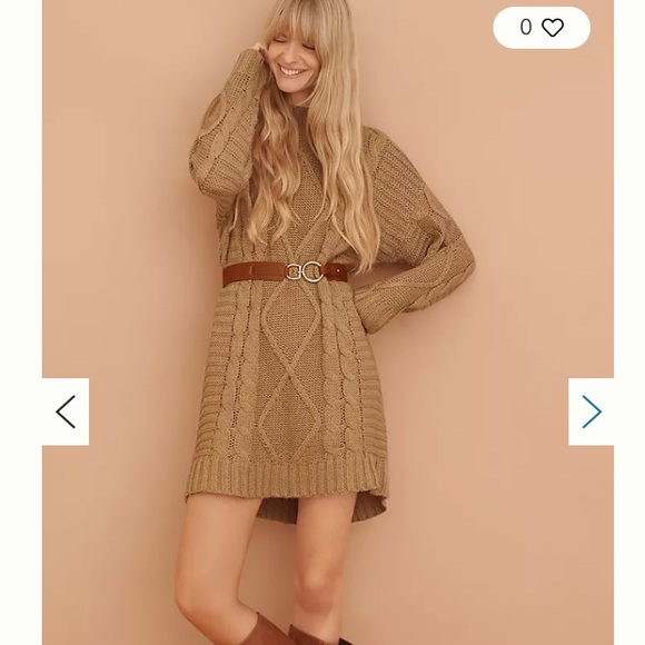 Anthropologie Amadi Leah Cable-Knit Sweater Dress Size S - Picture 3 of 13